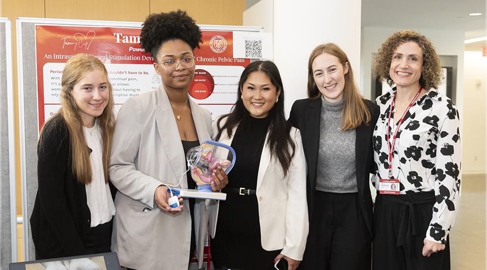 TammyCup student team with Dr. Tamatha Fenster from Weill Cornell Medicine