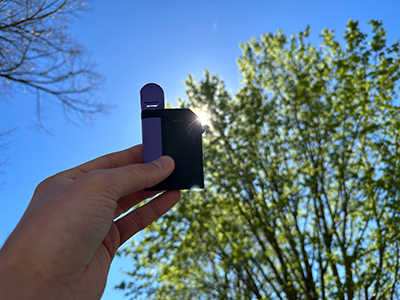 Aire device in hand