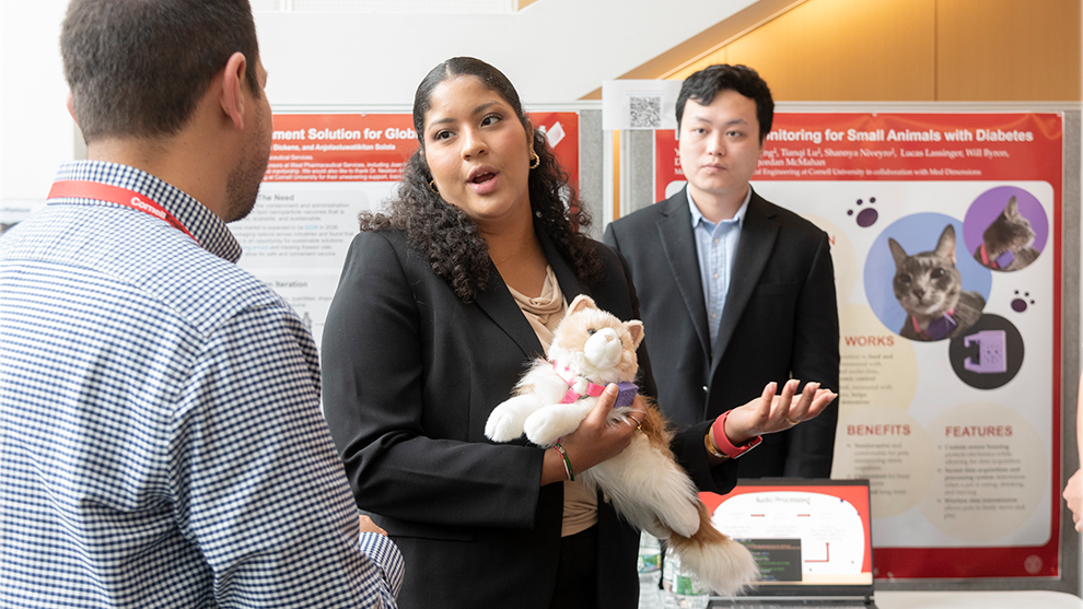 Students giving a presentation