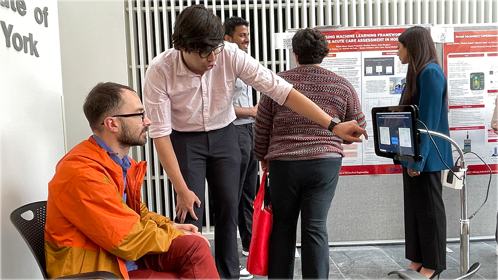 Students giving a presentation