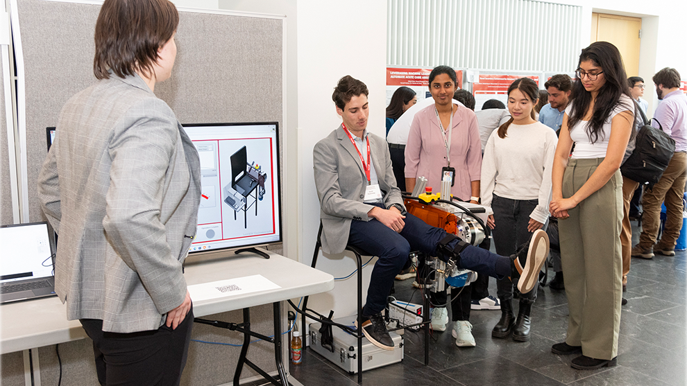 Students giving a presentation